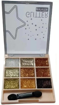 Yuency Professional Make-up Water proof Glitter Eye shadow Palette 10 g(MULTI COLOR)
