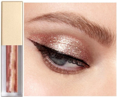 Latixmat Metallic eye make up Liquid shimmer Glitter eyeshadow rose gold 5 ml(rose gold)
