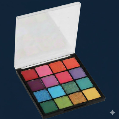 Gleam Soul All in One 16 Color Eye-Shadow Palette | Eye, Blush & Highlighter Use 45 g(Multi Colour)