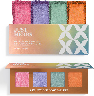 Just Herbs Enriched 4 in 1 Eye Shadow Palette - 12 g(Chasing Rainbows)