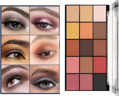 WOONGMI 15 Multicolor Shimmer And Matte Finish Eyeshadow Palette For Women 22.5 g(Multcolor)