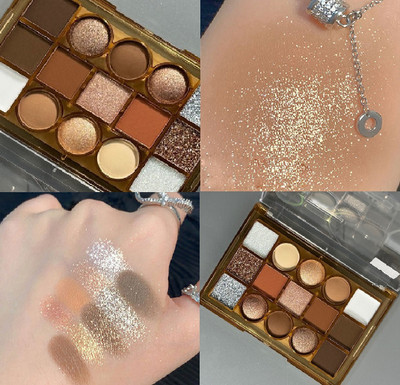 Latixmat 15 Color Highly Pigmented Shimmery Matte Finish Eyeshadow Palette 19.5 g(Multi Color)