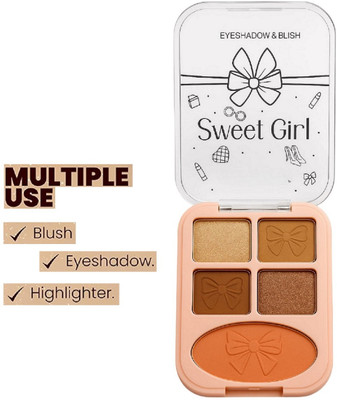 nuvya Day to Night Palette – Eyeshadow Blush and Highlighter for All Looks (S2) 7 g(Multicolor)