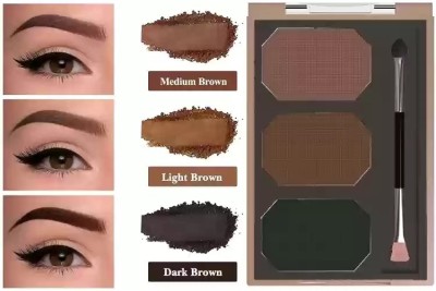 GABBU New Eyebrow Enhancer Palette Easily blendable Dual-ended applicator(muliti color)