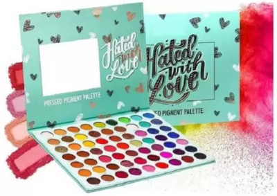 House Of Huda Edtion 63 Color Matte, Shimmery & Glittery Highly Pigmented Pressed Powder 70 g(Hated with Love)