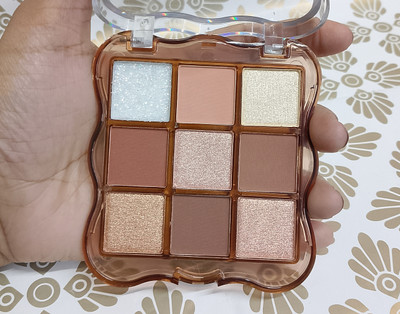MYEONG 9 Pigmented Multi Shade Long Wearing And Easily Blendable Eye Makeup Palette 9 g(Multi Shade)
