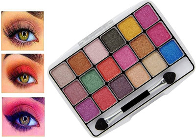 SEUNG 18 Pigmented Colors Eye shadow Palette Long Wearing 16 g(MULTICOIOR)
