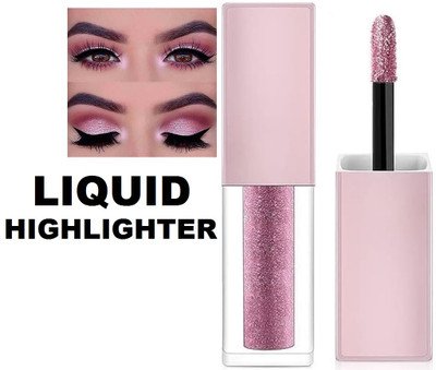 USBK Glamorous Liquid Eyeshadow Eye Makeup with Shimmery Texture 4 g(PINK)