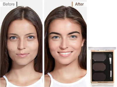 Jiwoo Instant Eyebrow Powder Cake Palette With Brush 9 g(multi)