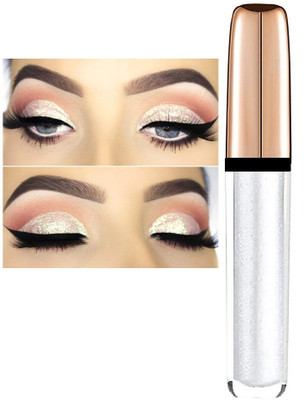 Emijun New Highly Pigmented Non-Transfer & Long Stay Metallic Liquid Eye shadow 7 ml(silver)