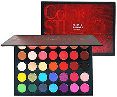 Insta Beauty Color Icon 35 Colors Pigmented Color Studio Beauty EyeShadow Palette Eye Shadow 35 g(Color Studio)