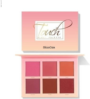 SkinOza Professional Makeup Touch Blusher Palette ,6 Color Touch Cheek Blush 80 g(Multicolour)