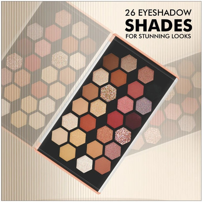 tanvi27 Best 26 Color High Pearlescent Fine Flash Easy To Fly Powder Palette 21 g(Multi Color)