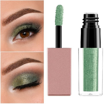 SEUNG EYE MAKEUP BEST LIQUID GREEN COLOR SHIMMERY EYE SHADOW 4 ml(GREEN)
