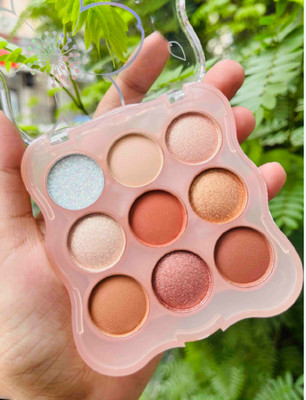 Arcanuy 9 Shade Ultra Pigmented Smoky Eyes Eyeshadow Palette 13 g(multi color)