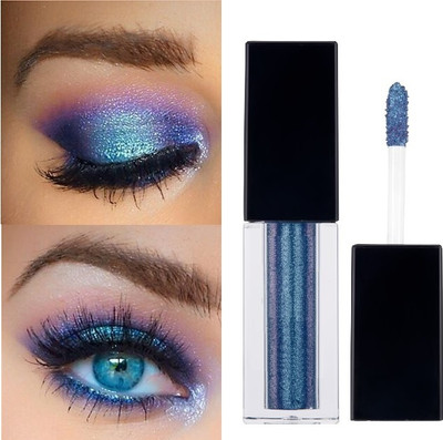 BLUEMERMAID PERFECT BEST BLUE COLOR LIQUID MATTE SHIMMER EYE SHADOW 4 ml(BLUE)