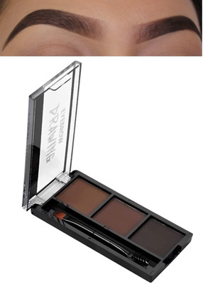 NADJA Best 3 In 1 Black and Brown Eyebrow Powder Palette 7.2 g(MULTI COLOR)