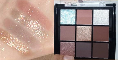 GABBU 9 Pigmented Colors Eyeshadow Palette 11.5 g(MULTICOLOR)