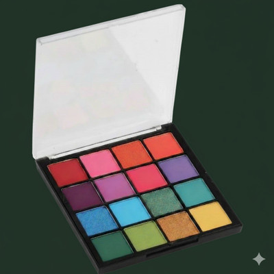 Gleam Soul Professional 16 Color Eye-Shadow Palette | Matte & Shimmer Both 45 g(Multi Colour)