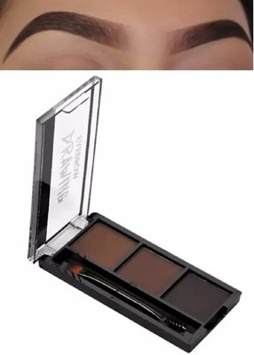AFARAXIA Professional Natural Look Eyebrow palette With 3 Shades 7.2 g(multi colour)