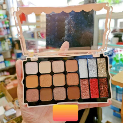 ADJD 18 color Matte & shimmer,sparkling eye shadow palette 21 g(MULTI COLOUR)