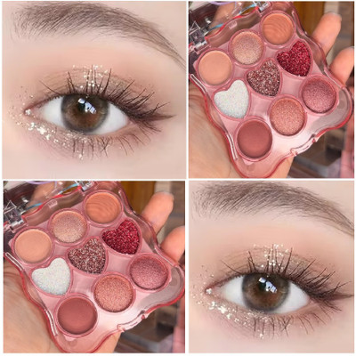 GFSU - GO FOR SOMETHING UNIQUE 9 Color Multi Finish Eyeshadow Palette 11 g(multi color)