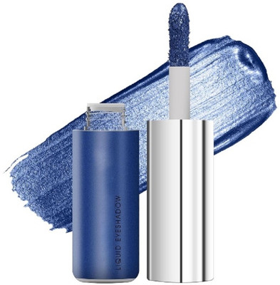 HUZURLU Metallic Liquid Eyeshadow Highly Pigmented & Long Lasting Eyeshadow 7 g(BLUE)