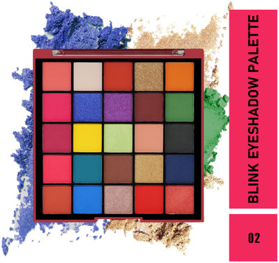 MATTLOOK 25 Colors Blink Eyeshadow Palette High Pigment Superstay Blendable Waterproof 26 g(Multicolor-02)