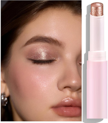 luzimaisa 2 In 1 Waterproof Eyeshadow Stick-The Two-color Eye Shadow Stick Is Water-proof 3 g(rose gold)