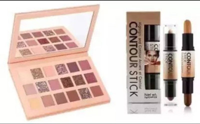 price history - glamblush Professionals Beauty Highlighter + 18 Eyeshadow Palette Beauty Concealer 18 g