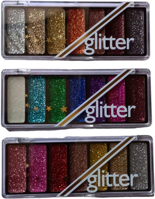 REIMICHI 7 color glitter eye shadow high sparkle glitter makeup eye shadow 33.78 g(multi color)