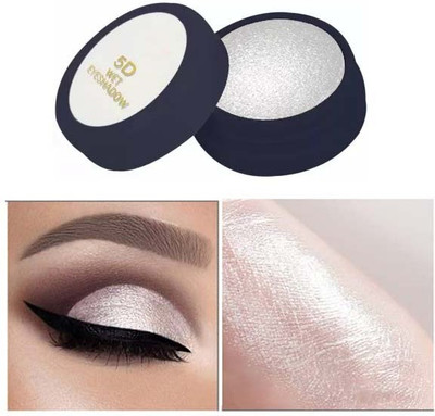 Latixmat Wet EyeShadow for Shimmer, Highly Pigmented Makeup Highlighter for Cheeks & Eyes 5 g(White)
