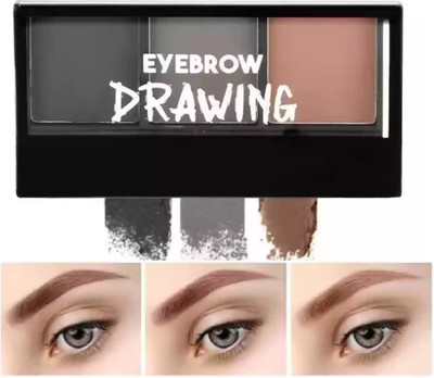 YAWI Eyebrow Palette| Shape My Brow, 3 Brows Powder and 1 Wax Cream, Eye Makeup 8 g(MULTI SHADES)