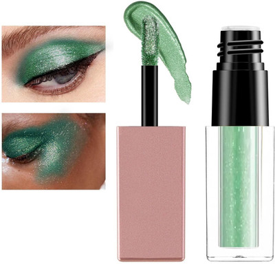 SEUNG Liquid Eyeshadow Glitter High Pigment No Creasing, Quick-Drying 4 g(GREEN)