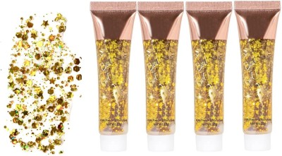 REIMICHI Gel,Chunky Glitter Face Eye Lip Hair Nail Festival 72 g(GOLD)