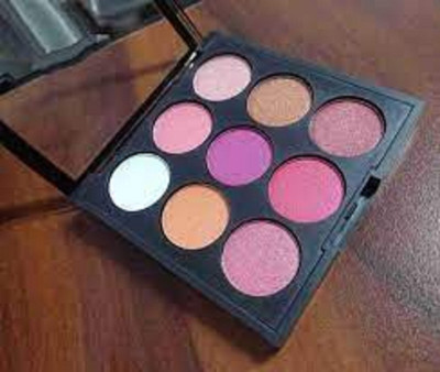Luipui waterproof 9 color eyeshadow palette makeup 12 g(multicolor)
