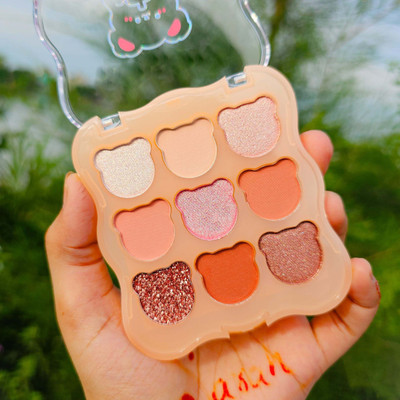 GFSU - GO FOR SOMETHING UNIQUE 9 Color Palette Matte & Shimmer Eyeshadows Blendable & Long Lasting Eye Shadow 12 g(Multicolor)