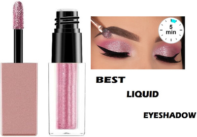 Vyomiris High Quality Liquid Eyeshadow Non-Transfer & Shimmery Finish 4 g(PINK)