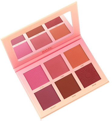bluset Blush Makeup Red disk 6 Colors Professional Cheek Blush High Quality 8 ml(Multicolor)