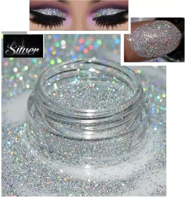 GFSU LOOSE GLITTER POWDER EYESHADOW FOR MULTI USE|ALL SKIN TYPE 2 g(WHITE)
