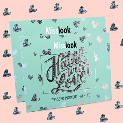 MISSLOOK COLOR PRESSED PIGMENT EYESHADOW PALETTE (PACK OF 2) 69.5 g(MULTICOLOR)