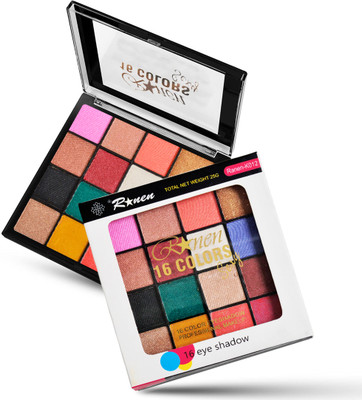 adbeni 16 Color Shimmery Eyeshadow Palette | Seamless Blending & Long-Lasting 20 g(Shade-02)