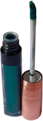 HUZURLU Liquid shimmer shine green color eye shadow . 7 ml(Green)