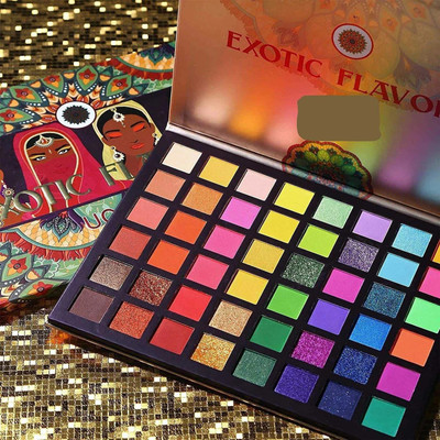 COSLUXE UCANBE EXOTIC FLAVORS Neon Eyeshadow Makeup Palette - 48 Colorful High Pigmented 72 g(Rainbow Matte Shimmer Glitter Eye Shadow Make Up Pallete)