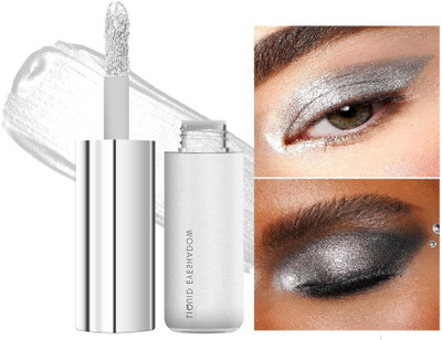 luzimaisa Best Metallic Liquid Eyeshadow Highly Pigmented & Long Lasting Eyeshadow 7 g(white)
