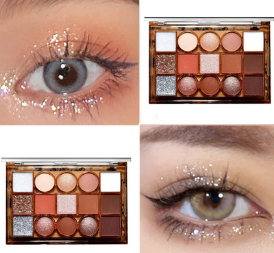 GFSU - GO FOR SOMETHING UNIQUE Eyeshadow Palette - 15 Shimmer & Matte Colours - Professional Eye Palette 19.5 g(MULTICOLOR)