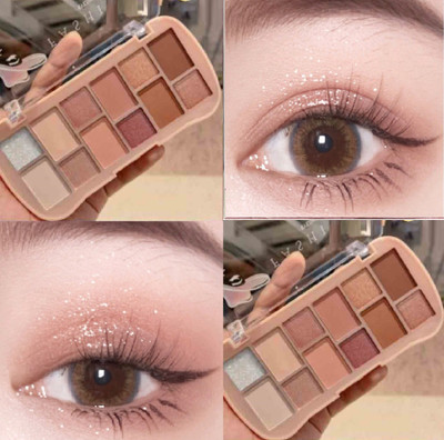 Emijun 12 Colors Eyeshadow Palette - Soft Matte Shadow COMBO 31 g(MULTI COLOR)