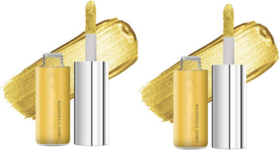 ADJD Combo Highly Pigmented & Long Lasting Eyeshadow Metallic Liquid Eyeshadow 14 g(GOLDEN)