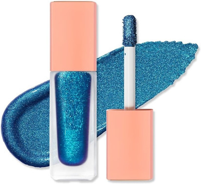 NADJA Glitter Finish Smooth Shimmer Eyeshadow| 4 g(Blue)