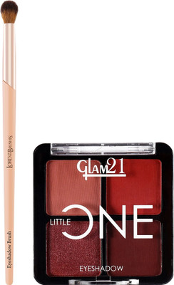 Glam21 Little One 4-in-1 Eyeshadow Palette,Under The Sun - 3.5gm & Eyeshadow Brush 3.5 g(Under The Sun)